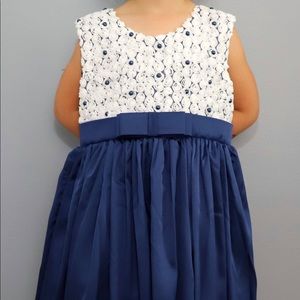 navy blue silk formal dress